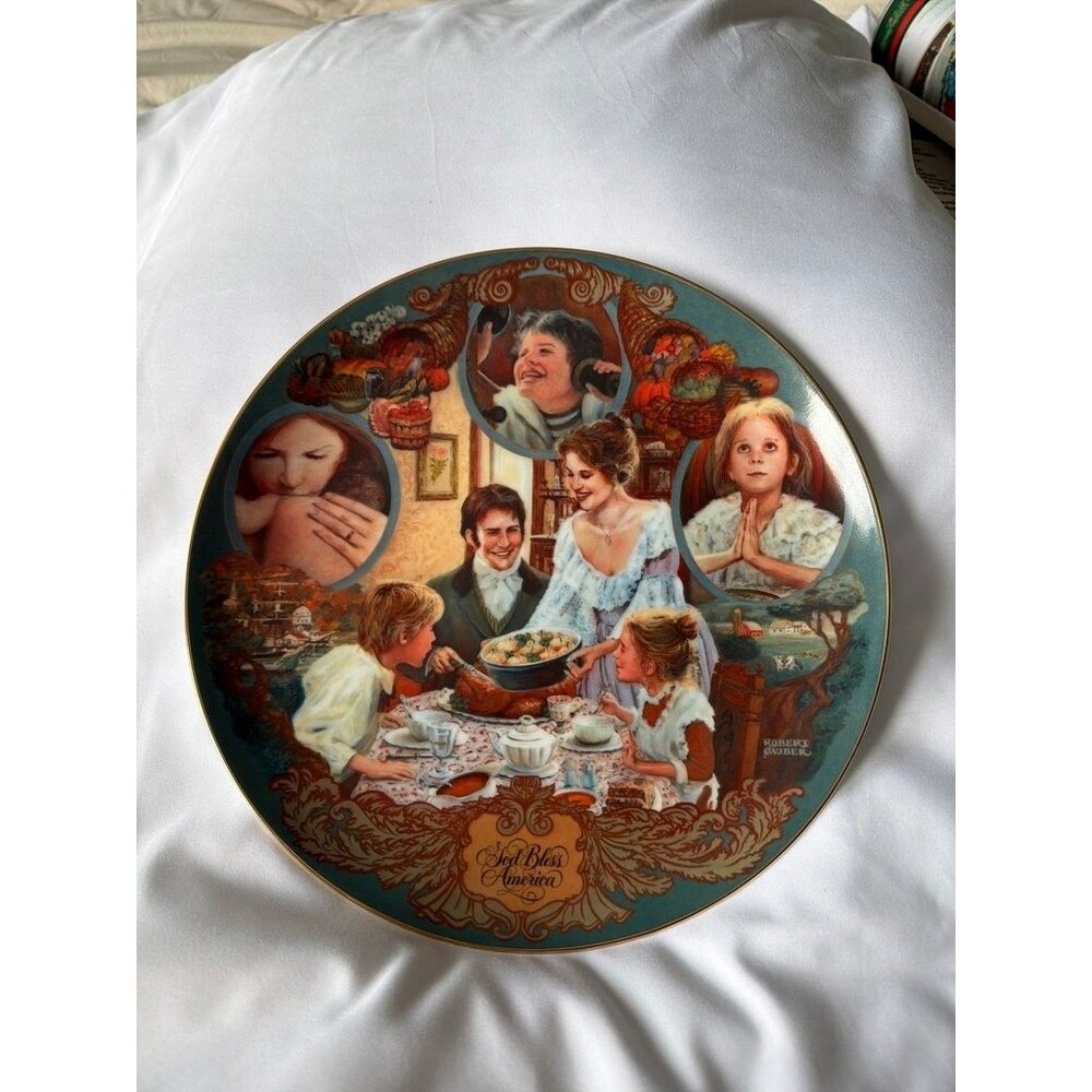 God Bless America 10” Collector Plate by Robert Sauber